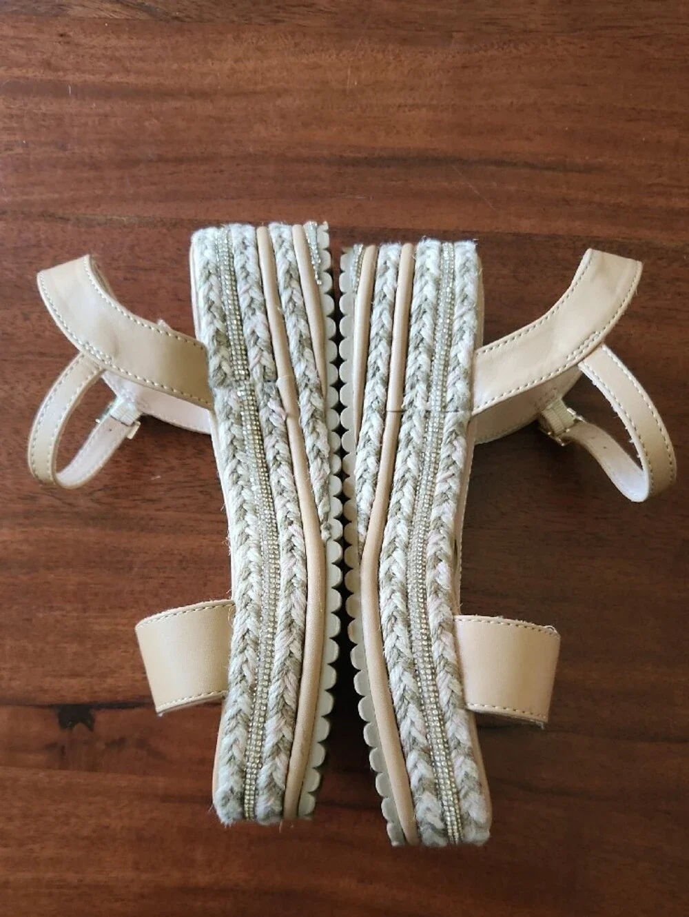 Steve Madden Nude/Tan Espadrille Slingback Sandals